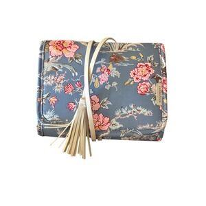 BAGSMART Hanging Toiletry Bag Organizer Floral Print Cosmetic Makeup Travel Case